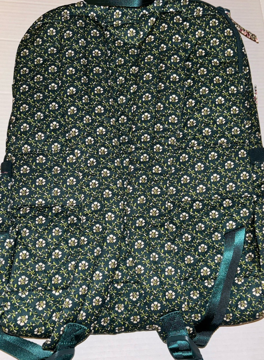 Vera Bradley Cotton Large Bancroft Backpack Bag Mistletoe Lattice NWT