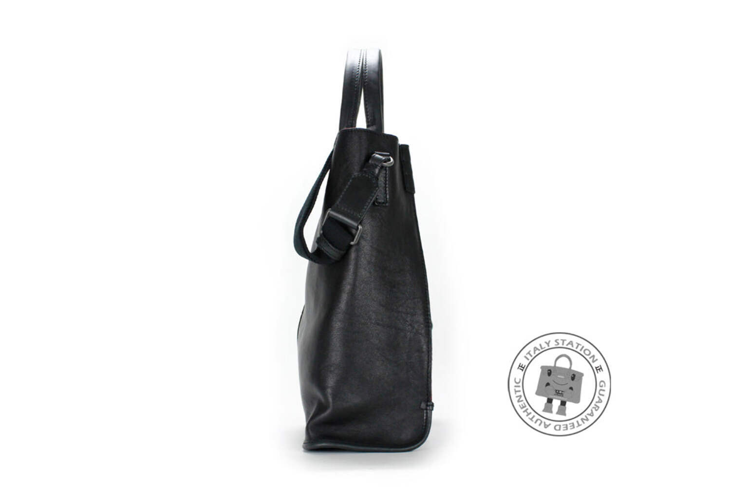 NEW Dolce & Gabbana BM0997 A3734 Vitello+feltro+cuoio Calfskin Black+bordeaux /