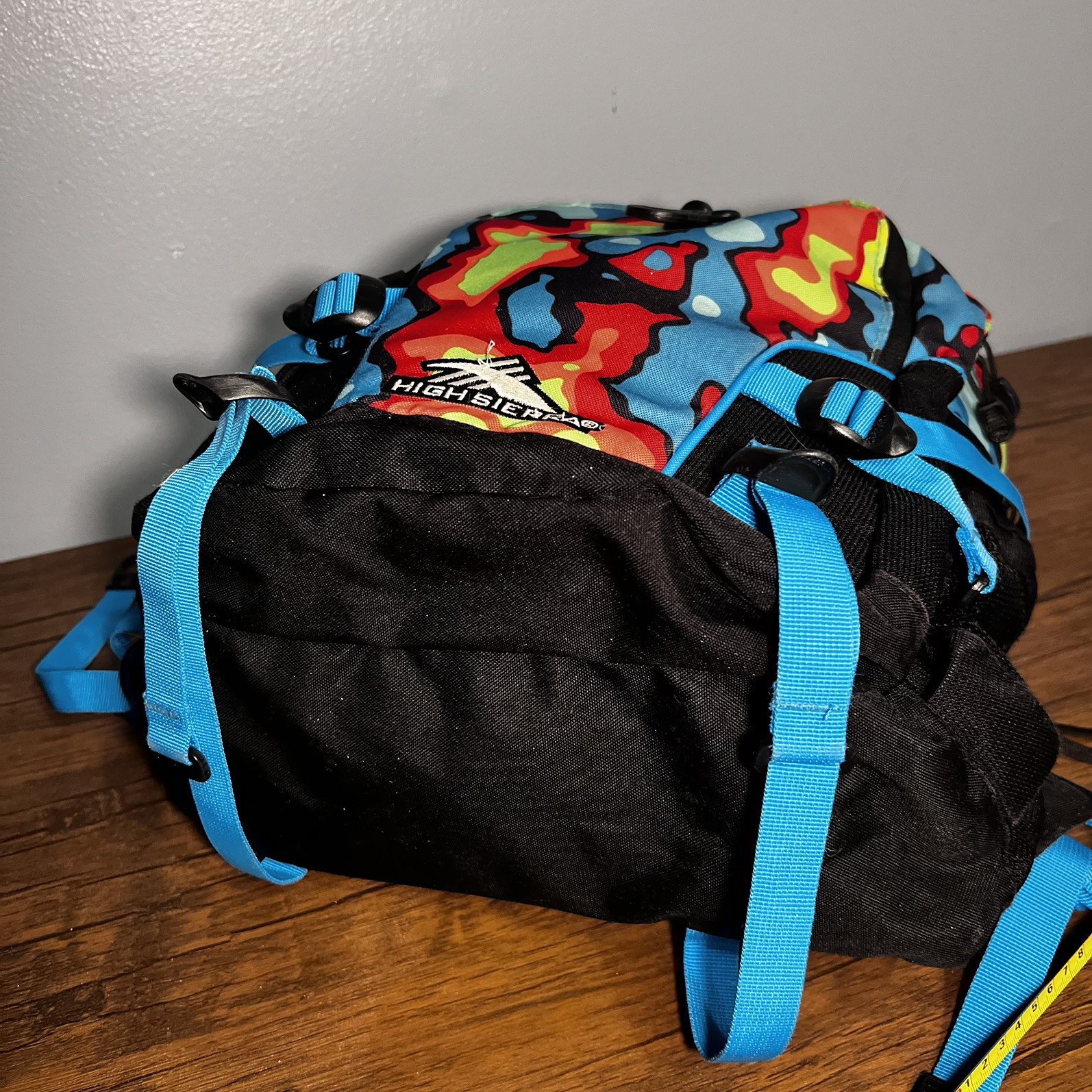 High Sierra Backpack Rare Multi-Color Compartment Zip Bookbag
