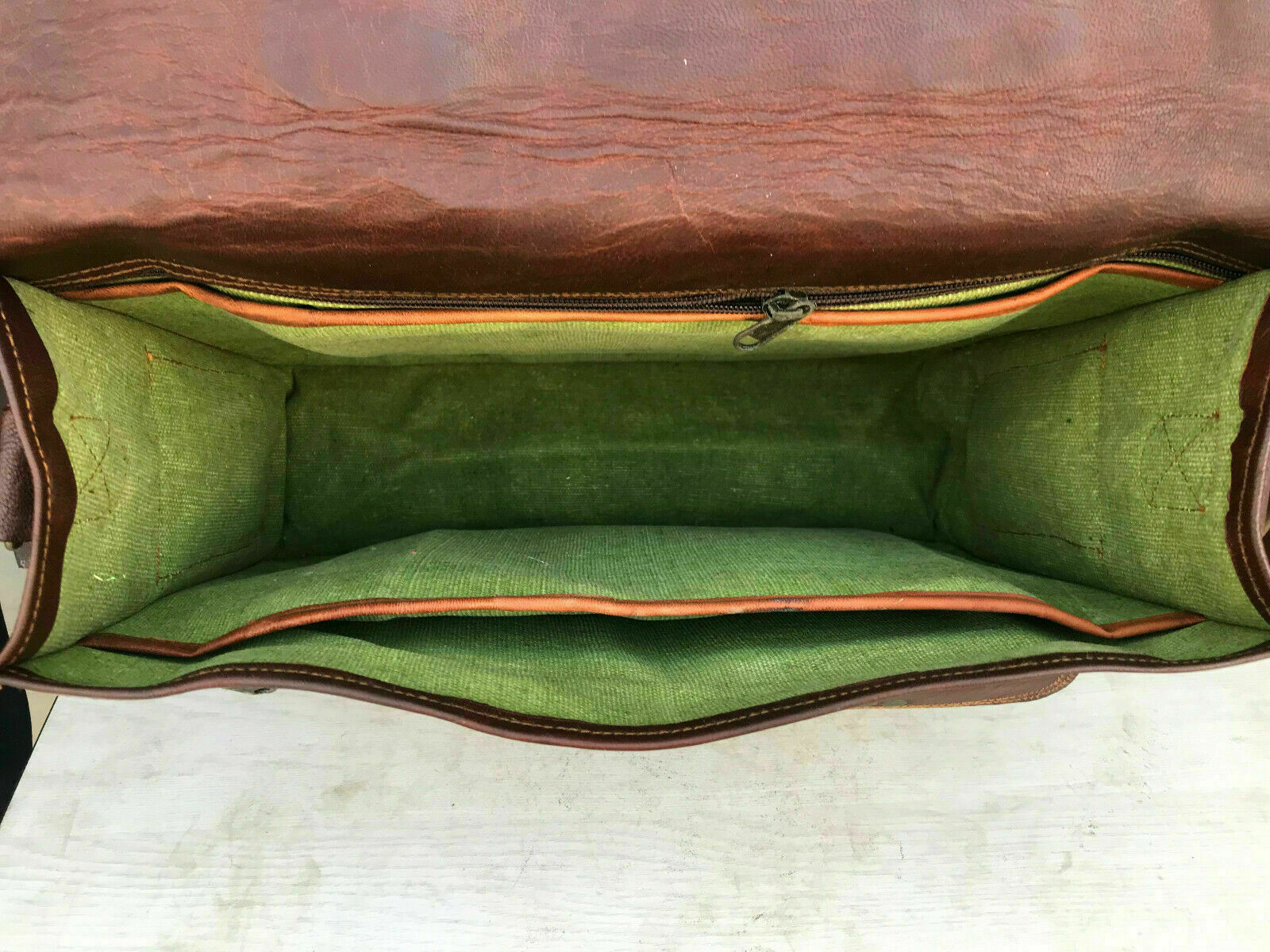 Bag Leather Vintag Messenger Shoulder Satchel Briefcase by leather bag seller