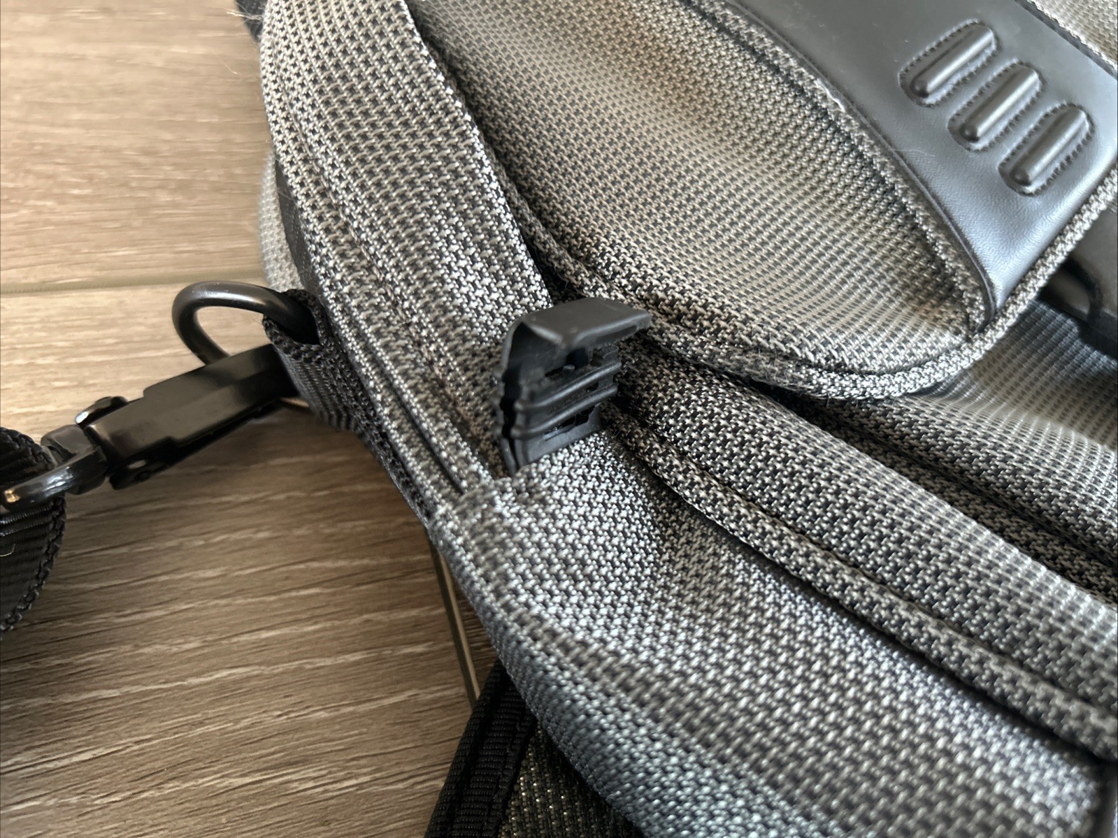 TUMI T2 Ballistic Nylon Camera/Travel Bag in Grey & Black, Gently Used