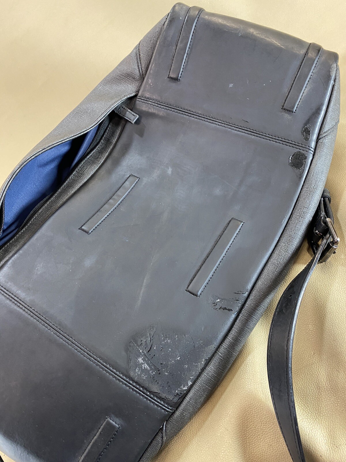 Preowned Tumi Dark Grey Coated Canvas Ashton Lenox Duffel Bag 333159GRY $995