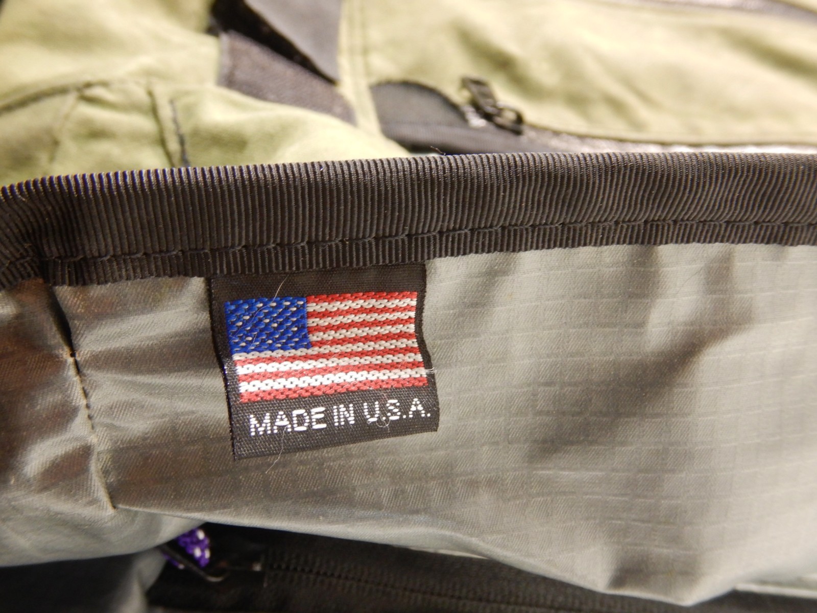 Mission Workshop Fitzroy Green Waxed Canvas Pack Backpack