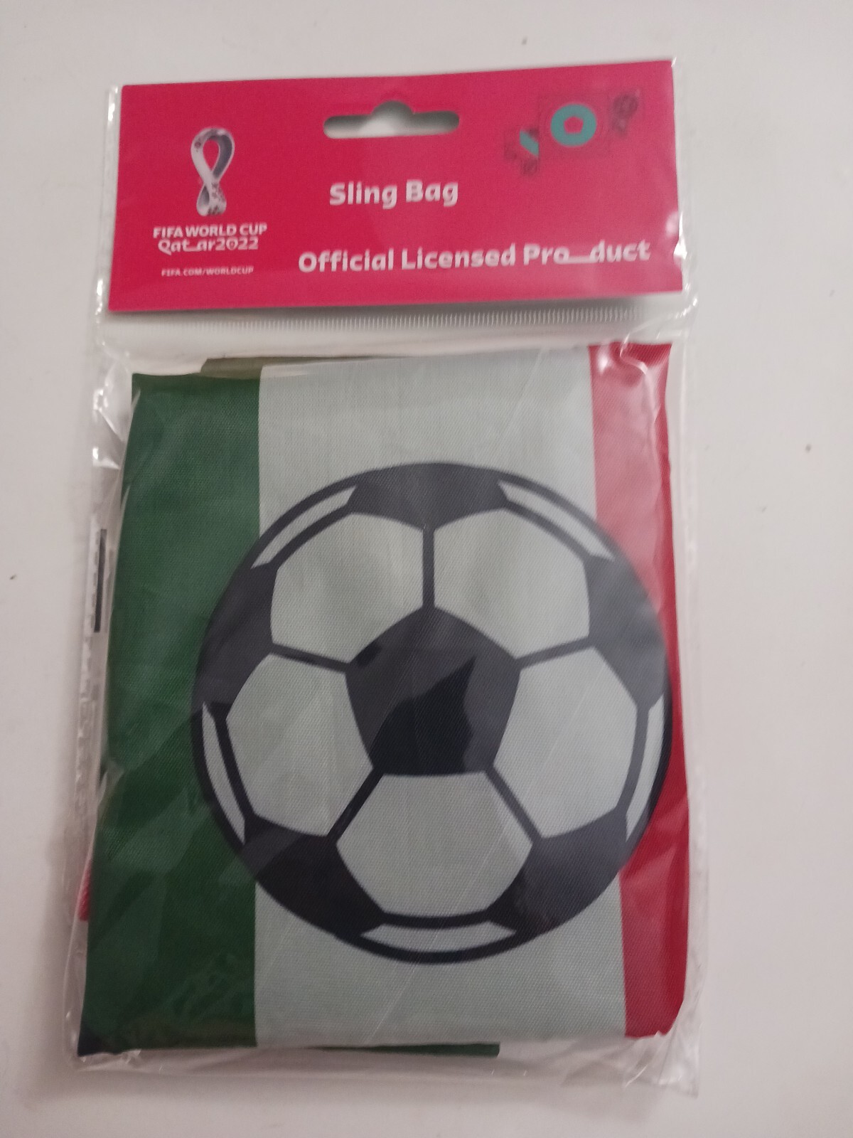 FIFA World Cup 2022 MEXICO Sling Bag 17″x13.5″ Soccer Drawstring Backpack NEW!!