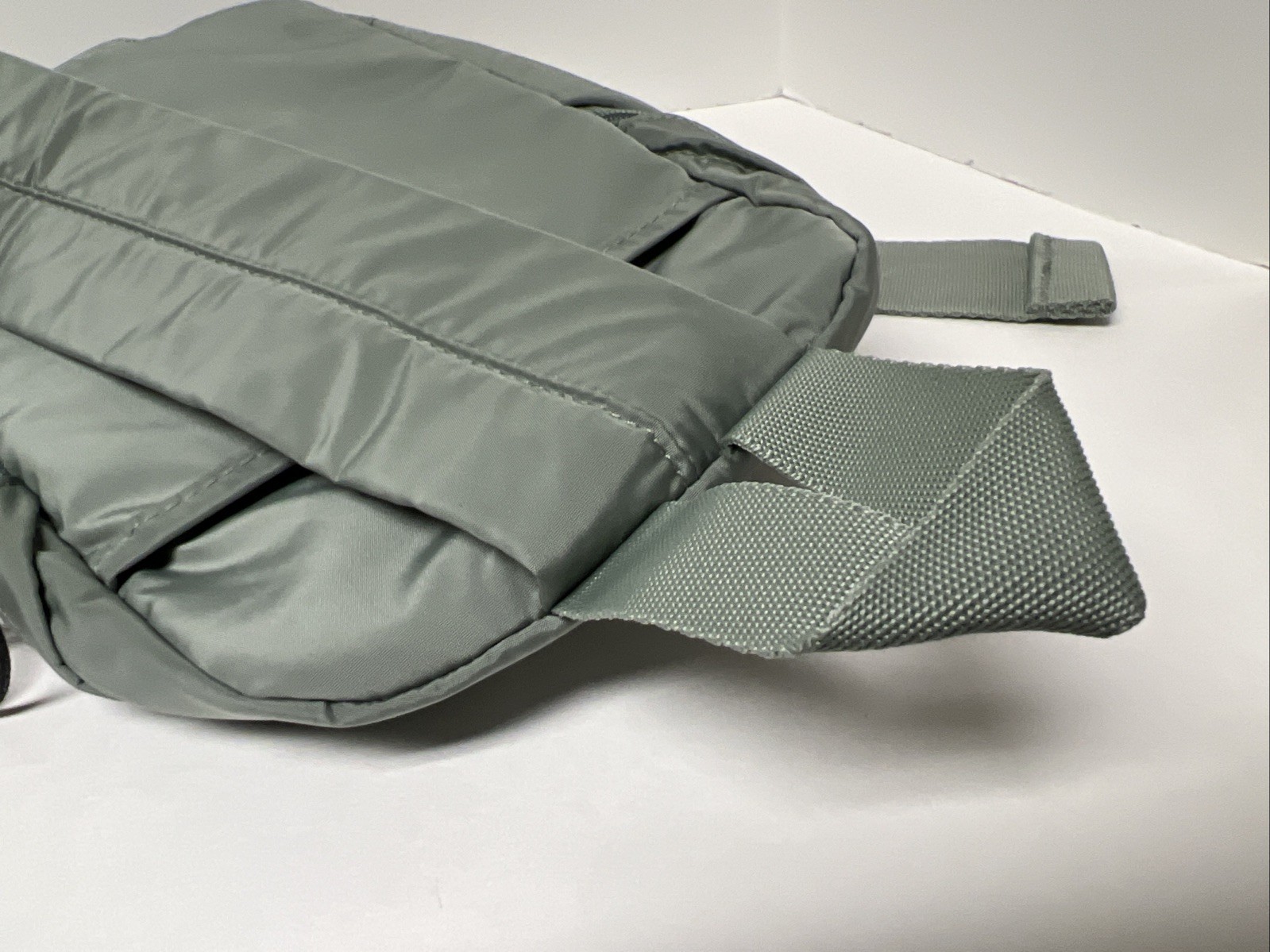 Adidas Essentials 2 Sling Crossbody Silver Green/ Gilver Zippered Pockets W/ Tag