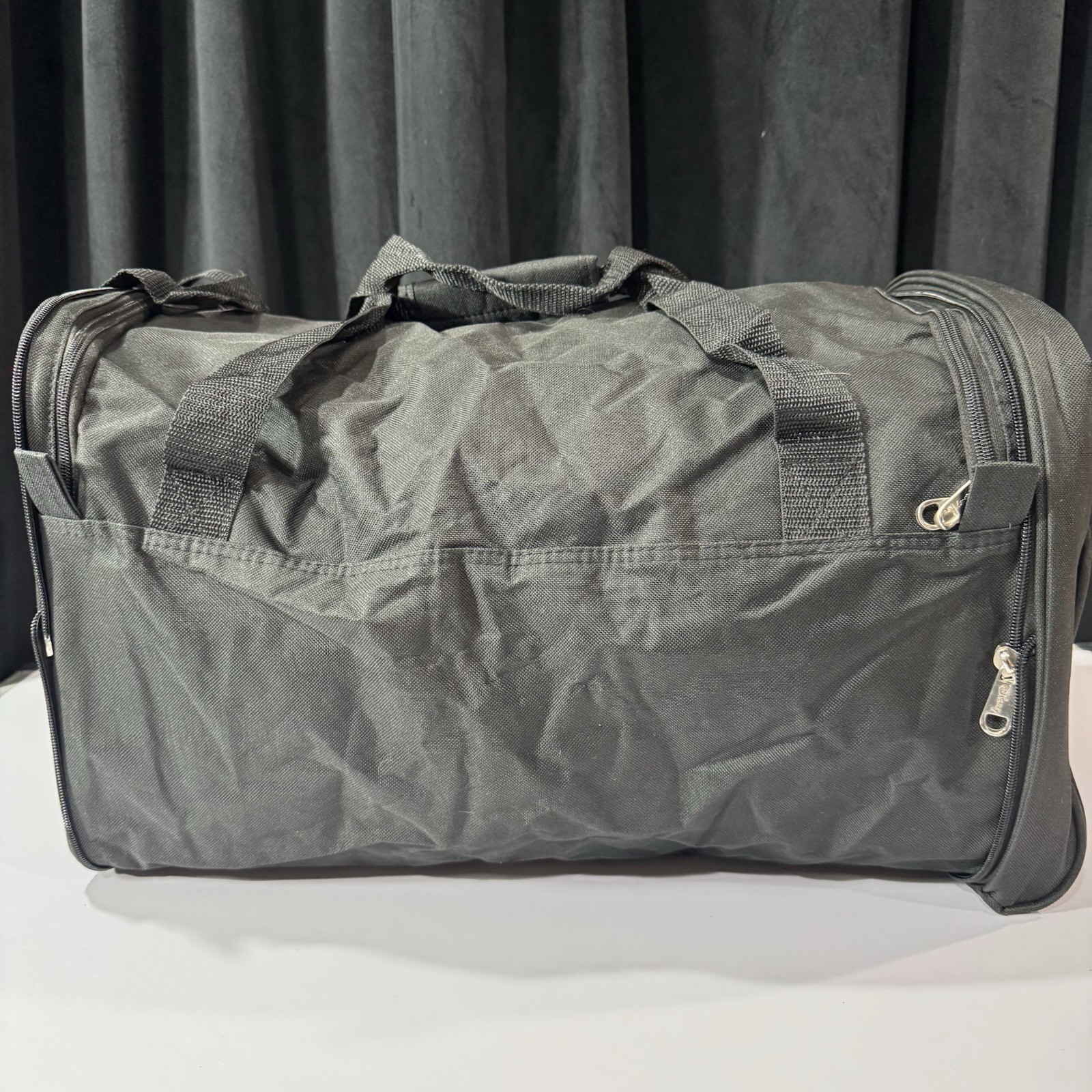Disneyland Resort 1955 Mickey Mouse Black Collapsible Duffle Bag No Tags