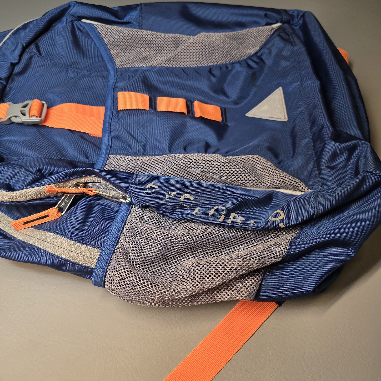 LL Bean Explorer Backpack Blue/Orange Hiking Bag Camping Outdoors Multi Compartm