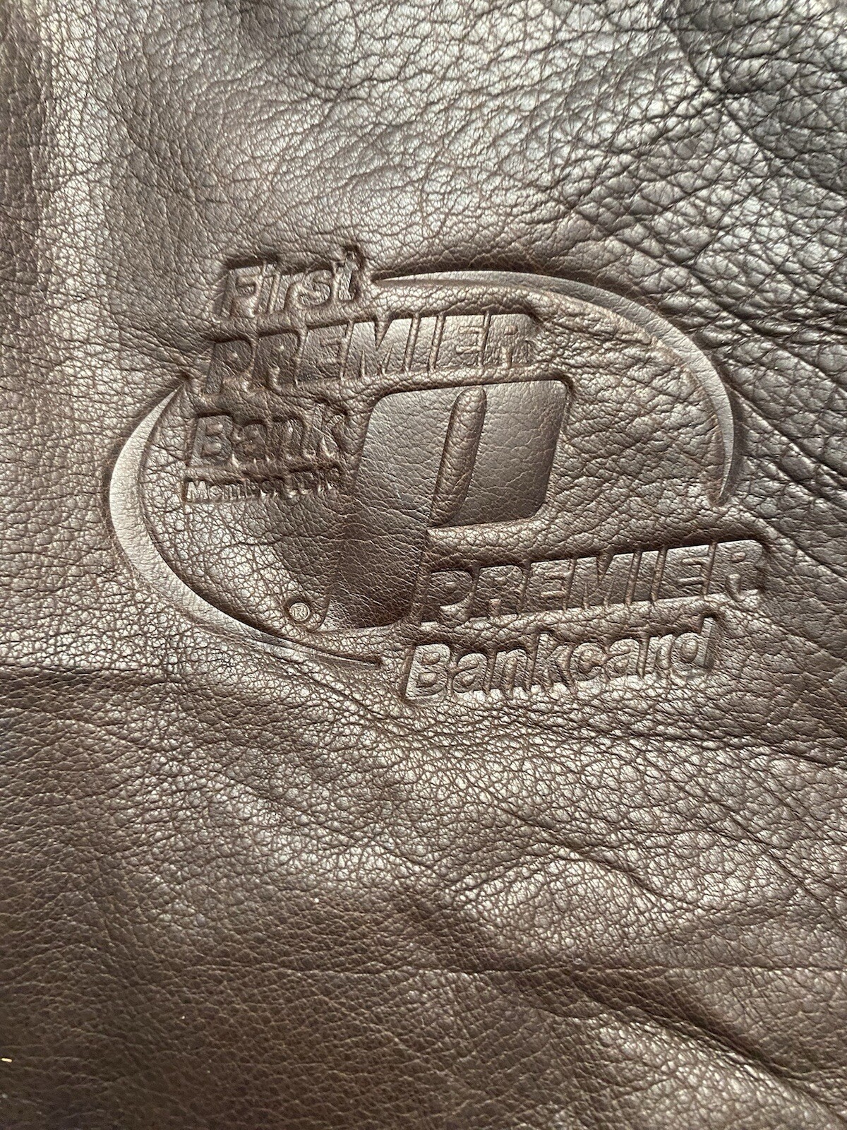 Leather Pouch Canyon Outback Brown 8 IN X 6.5 IN Drawstring First Premier Bank