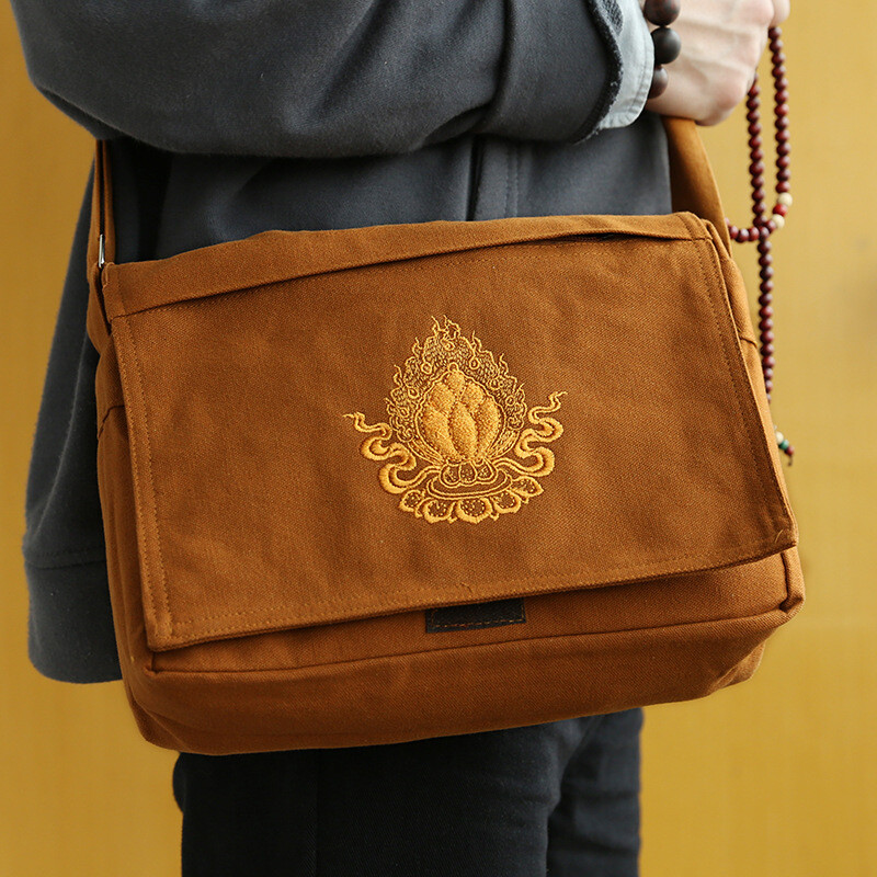Canvas One Shoulder Bag Chaoshan Bag Buddha Bag Monk Bag Incense Bag Arhat Bag