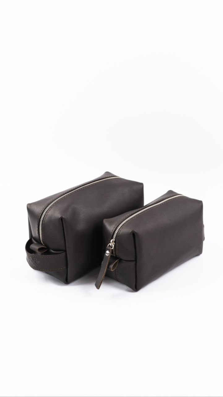 Handmade Leather Toiletry Bag Leather Dopp Kit Bag, Mens Toiletry Bag