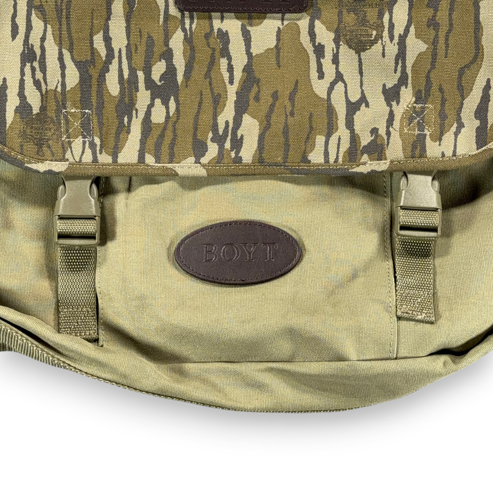 NWFT Bag Green Camo Mossy Oak Messenger Strap National Wild Turkey Federation