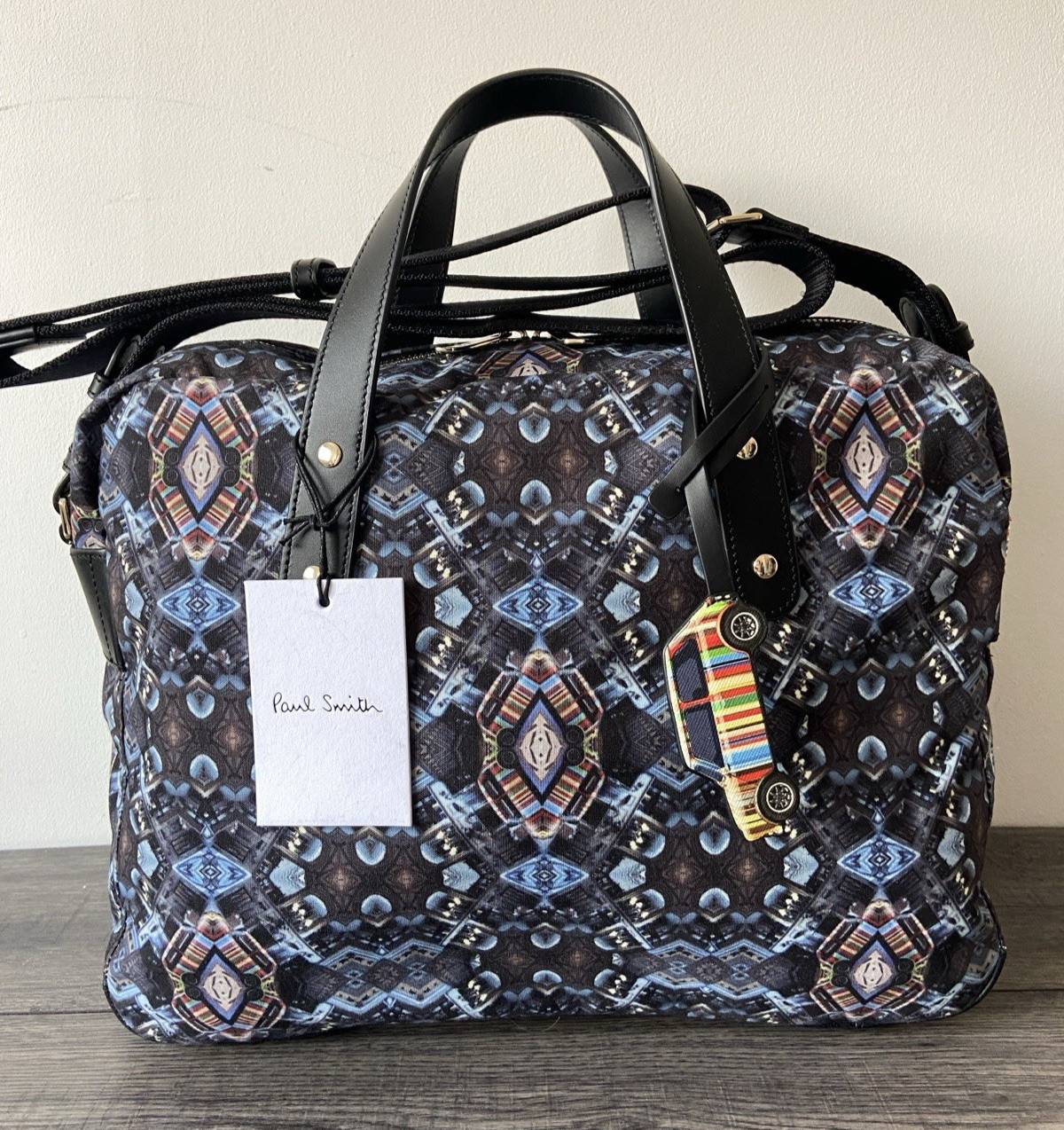 PAUL SMITH KALEIDOSCOPE MINI PRINT FOLIO MESSENGER BAG RETAIL BNWT