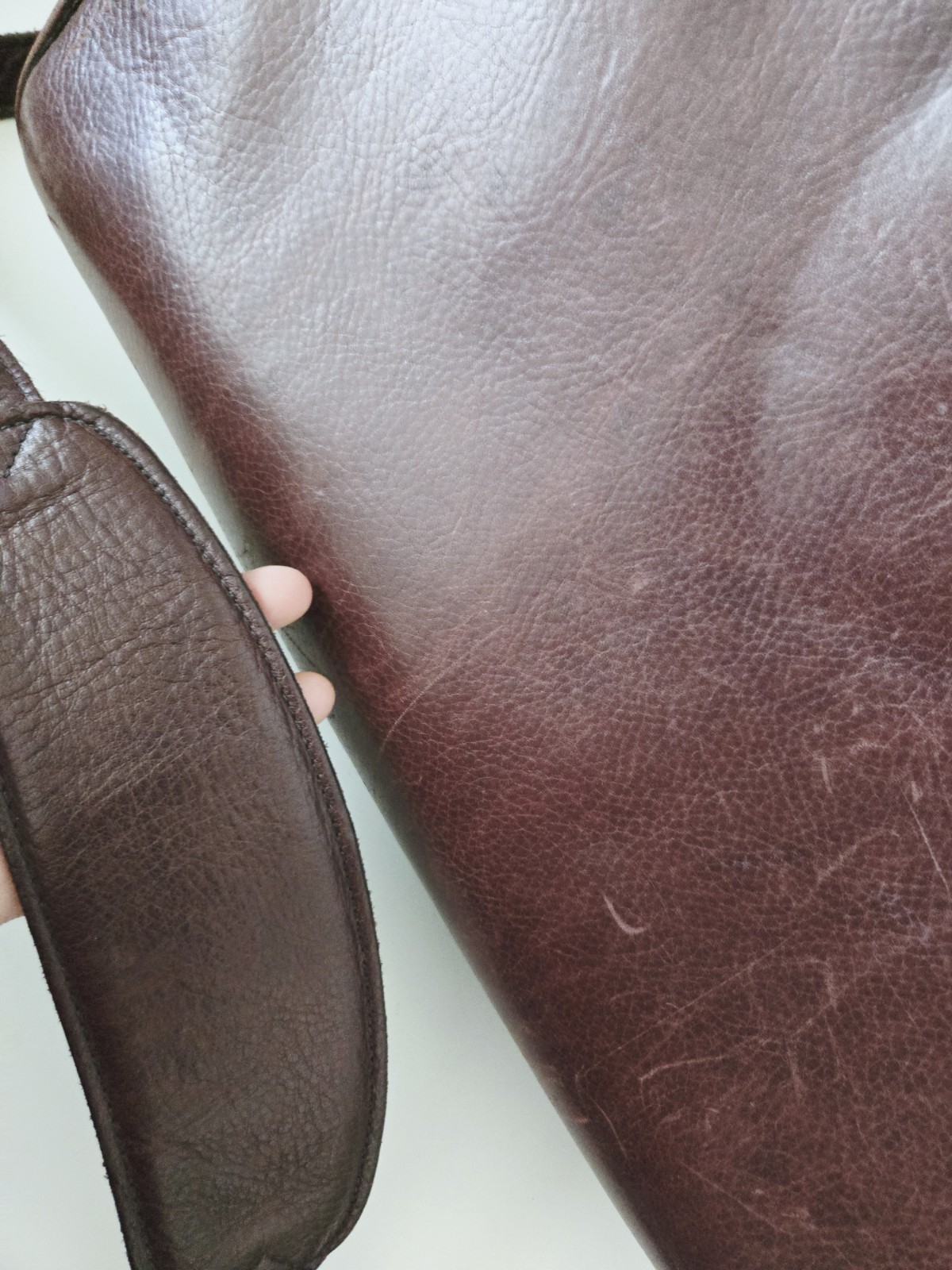 Vintage Jack Georges Messenger Bag Briefcase Leather Burgundy USA