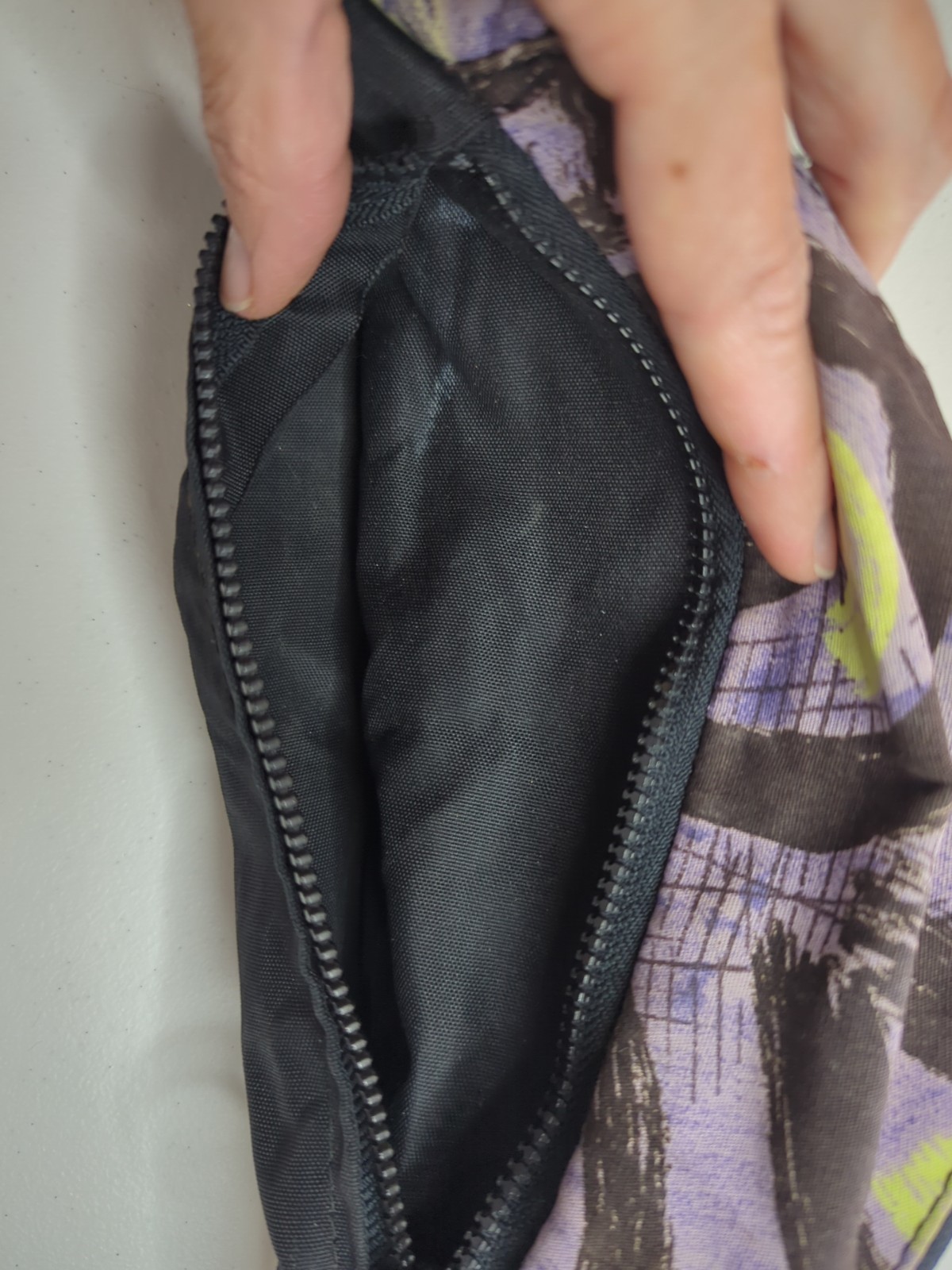 Vintage Quicksilver Fanny Pack Retro Y2K 90’s Surf Purple Green Black