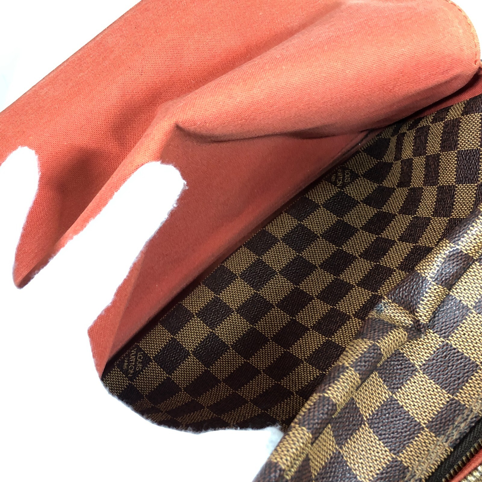 Auth Louis Vuitton Naviglio Shoulder Bag Damier Ebene Crossbody N45255 SR0095
