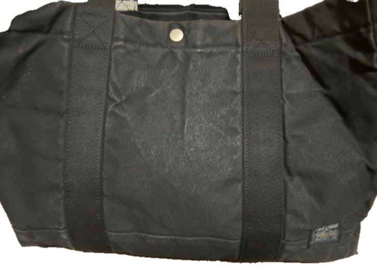 Yoshida Porter Tote Bag Paint Canvas Black Large Capacity A4 Made in Japan