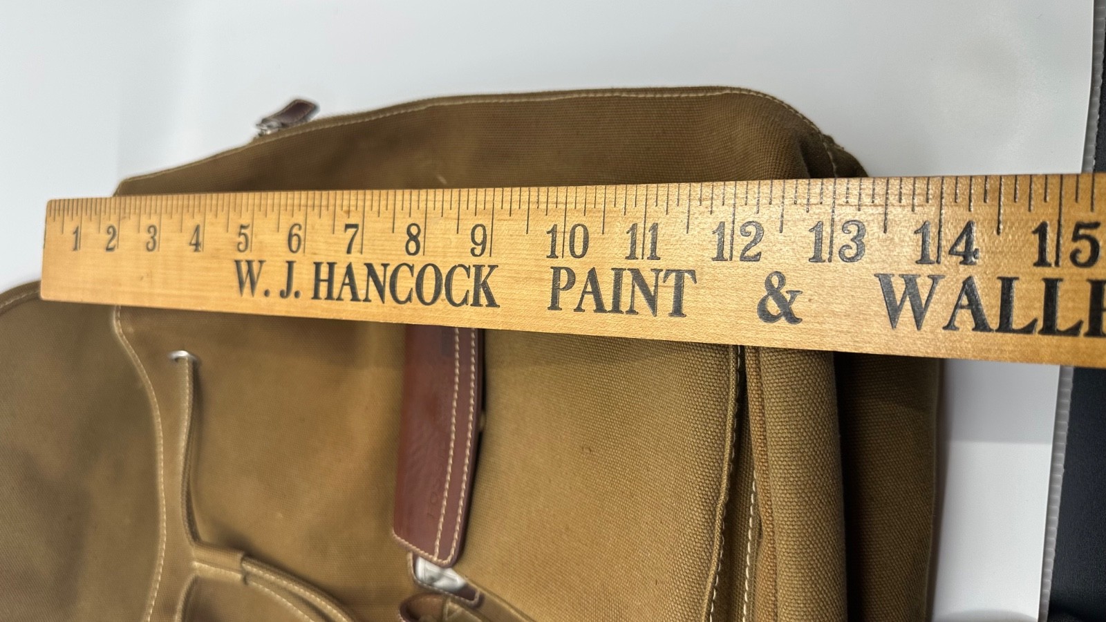 Fossil Expedition No 11552 Brown Canvas Backpack Leather Trim Rugged Goods