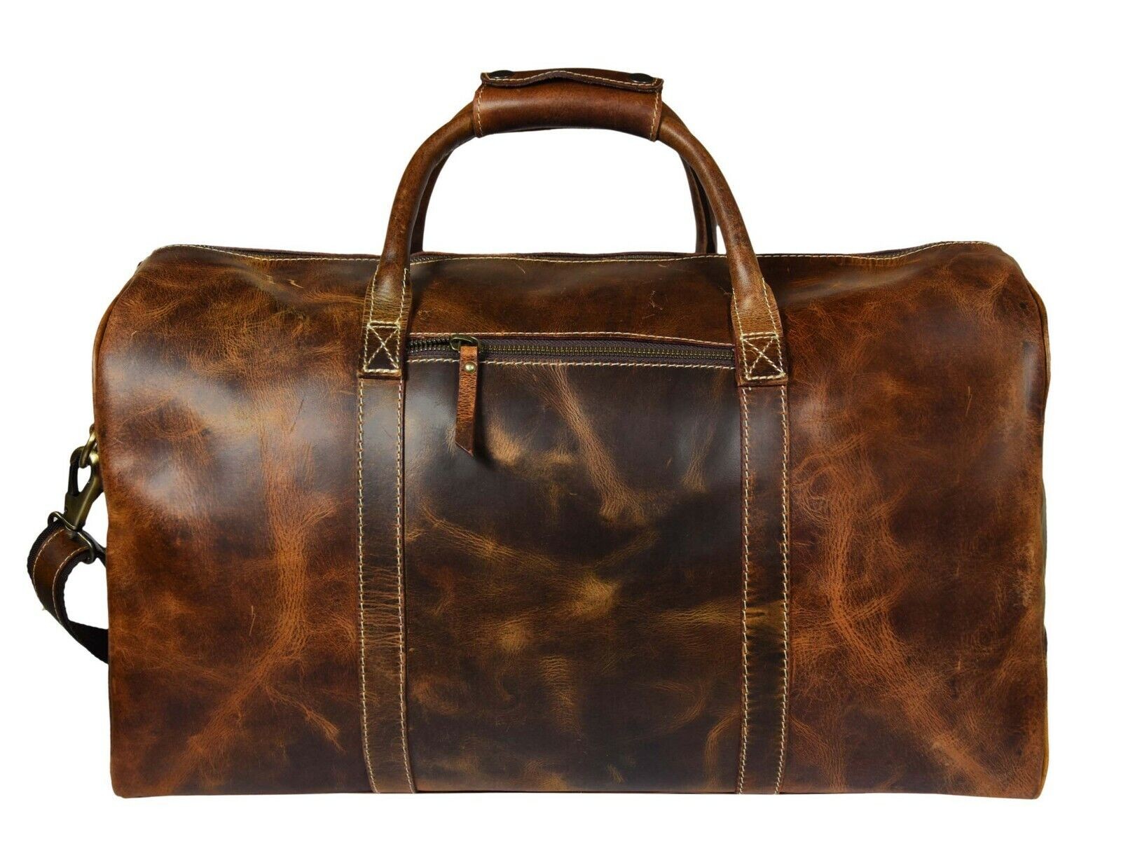20 In Duffle Bag Buffalo Leather Holdall Travel Aircabin Carryon Hand Luggage