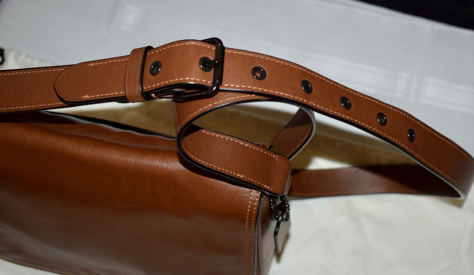 Coach Gotham Messenger 27 Brown Sport Calf Leather Shoulder Bag C2679 ~ #2