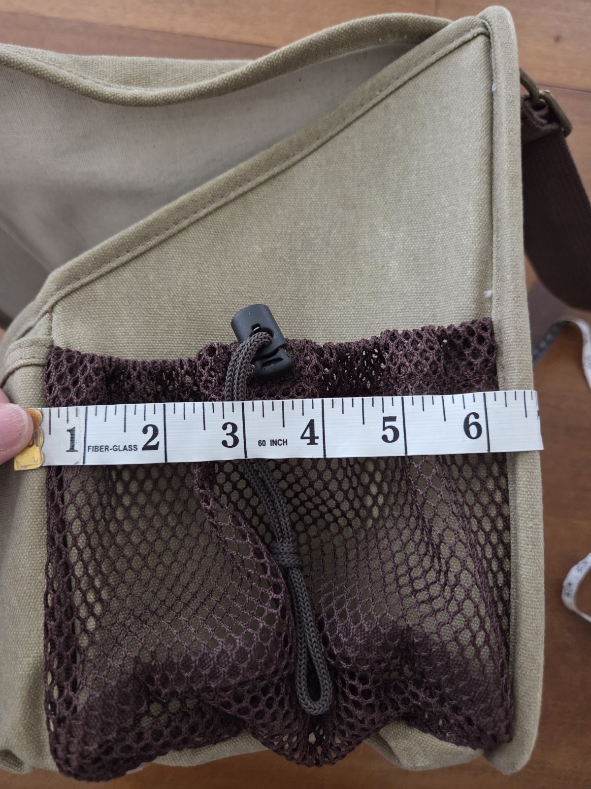 Duluth Trading Co Canvas Laptop Shoulder Tote Messenger Organizer Bag Tan