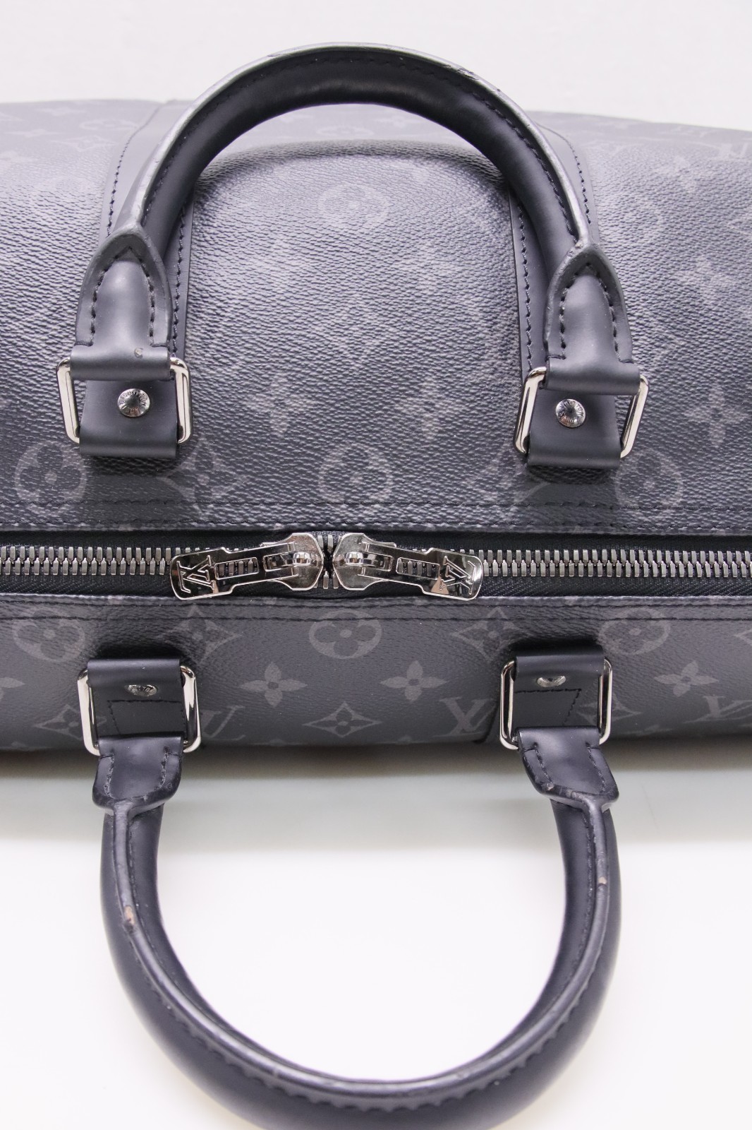 Louis Vuitton Keepall 45 Bandouliere Damier Graphite LV Travel Duffle Bag MB3137