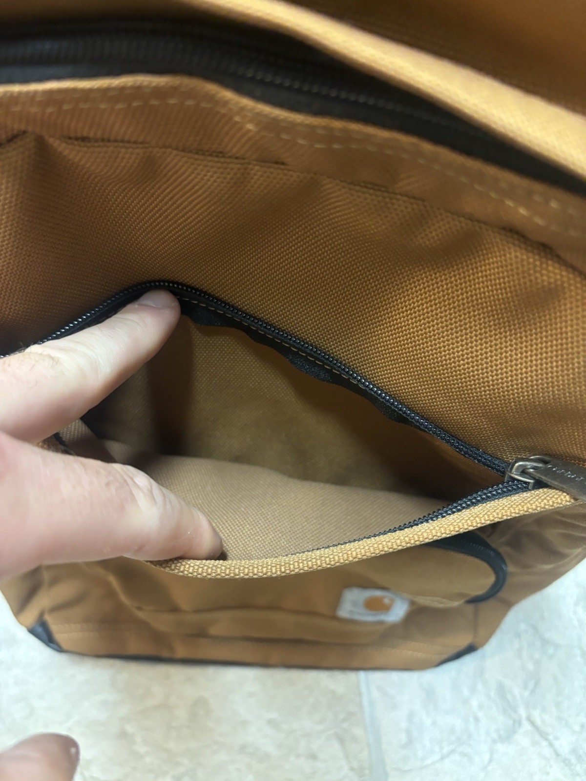 CARHARTT Legacy Deluxe Work Pack Backpack Brown Duck EUC