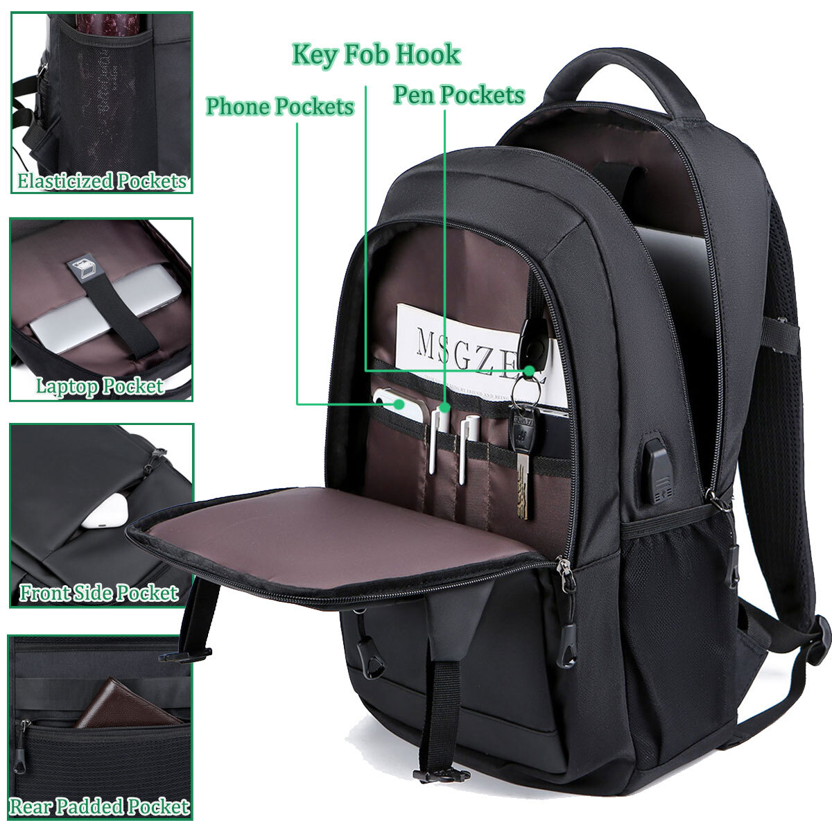 Travel Backpack Rucksack Camping Laptop Hiking School Book Bag Men Women