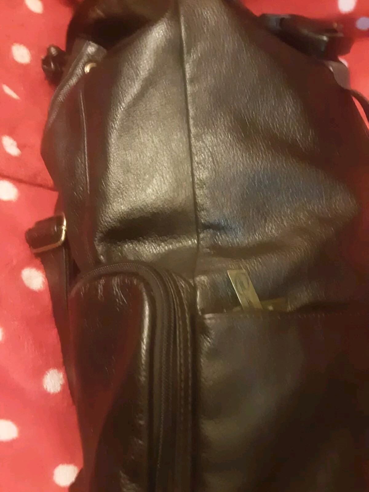 Ameri Leather Mens Large Backpack Luggage Dark Brown Very Clean Inside