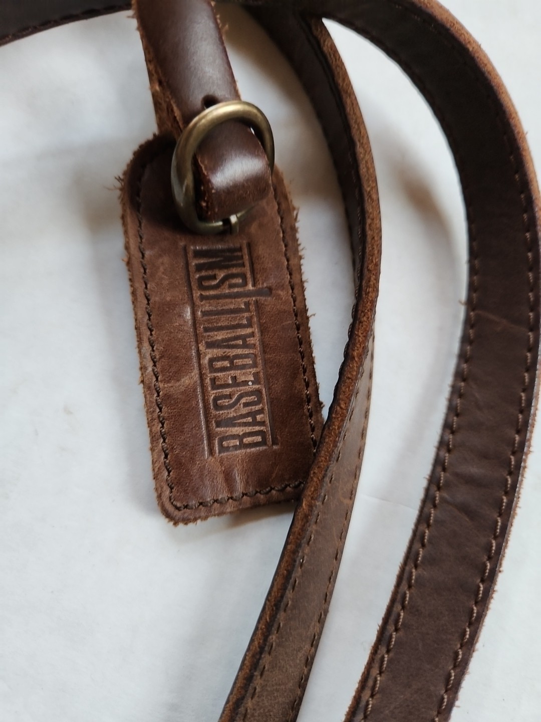 Baseballism Glove Leather Messenger Bag Brown Tote