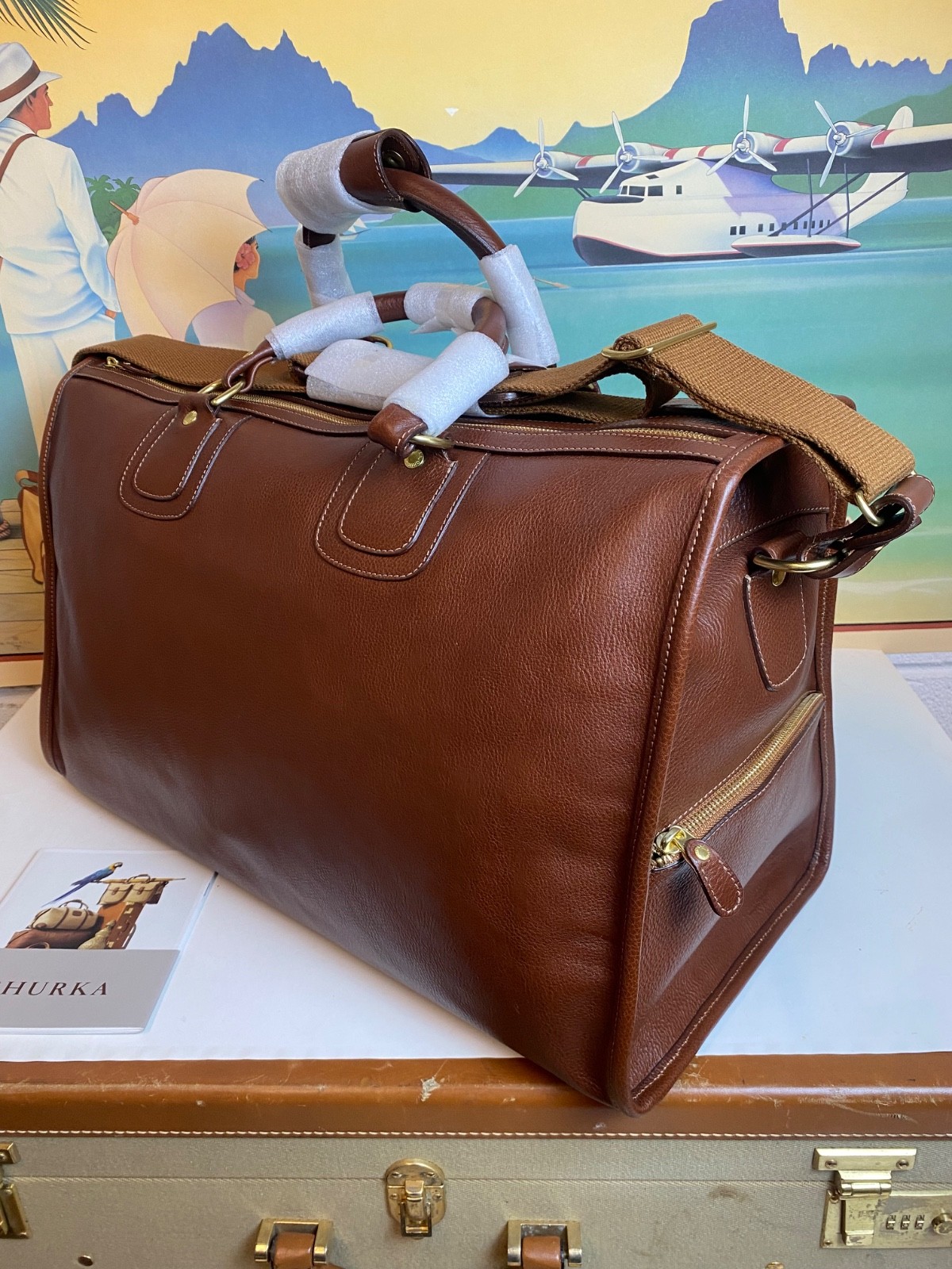 Ghurka Original Collection No. 2 Express Vintage Leather Carry-On Travel Bag