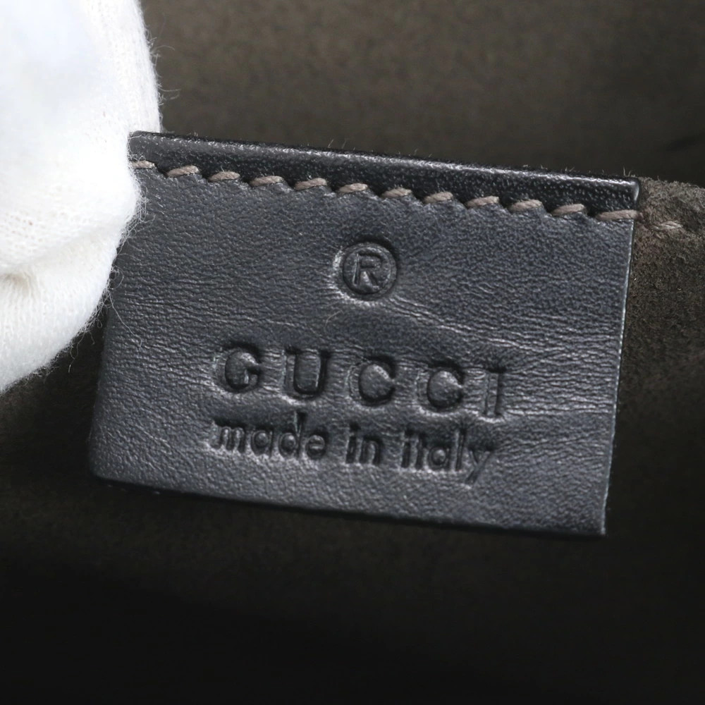 Gucci Guccissima Web Sherry Line 475316 Leather Clutch Bag Pouch