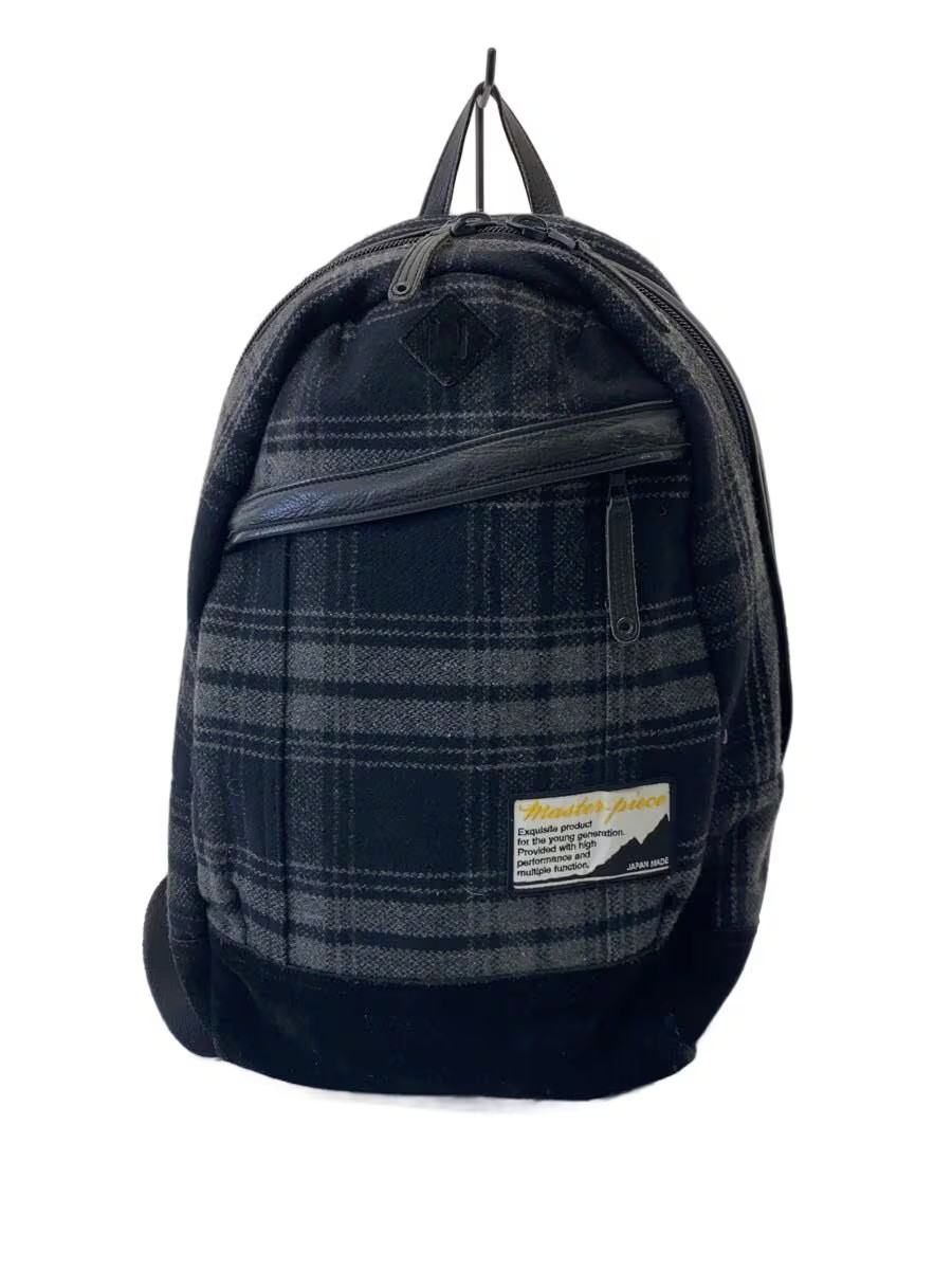 MSPC (master-piece) Suede Backpack, Gray Check 01010-W