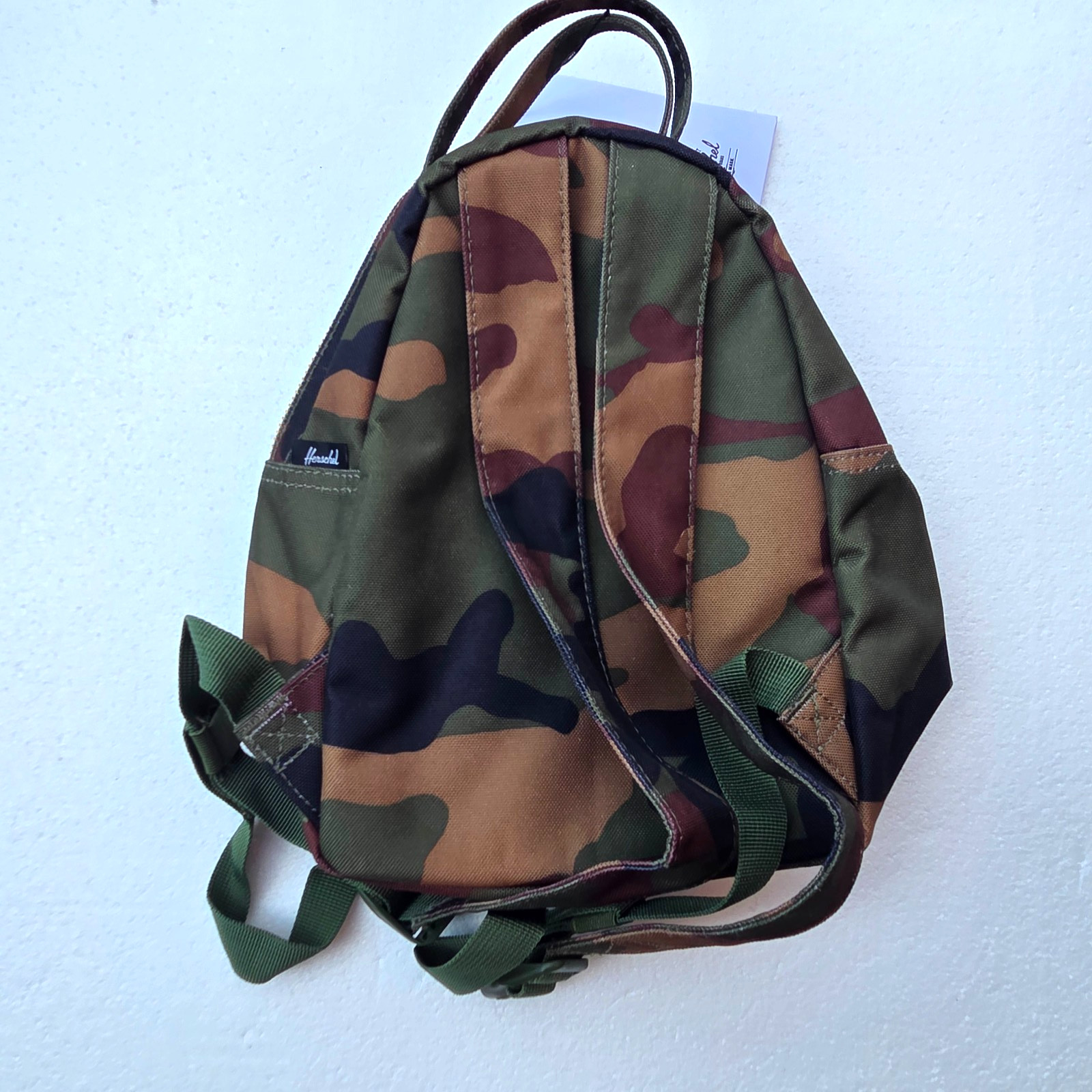 Herschel Nova Mini Backpack Camo Green Brown 9L Small Daypack NWT New