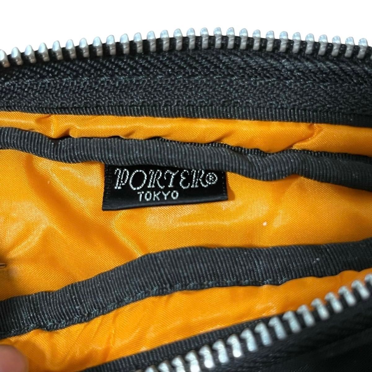 Authentic YOSHIDA KABAN PORTER TANKER Shoulder Bag Black Nylon 16cm x 23cm x 5cm