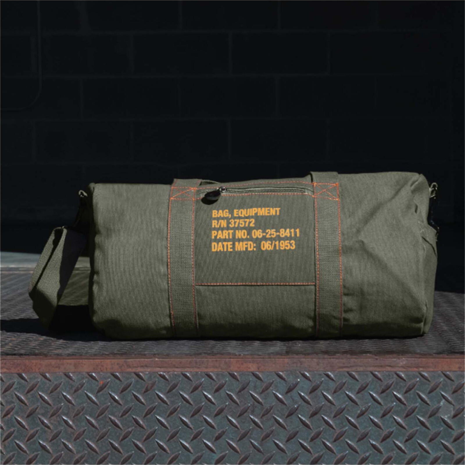 Cotton Canvas Travel Equipment Flight Carry Duffle Shoulder Bag (Small or Large)