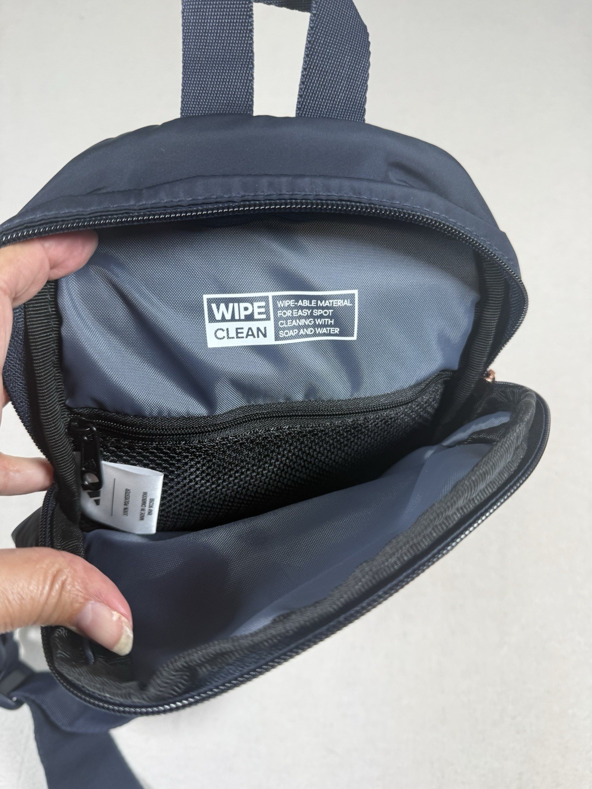 Adidas Essentials 3 Sling Crossbody Bag, Dark Navy w/ Rose Gold accents Travel