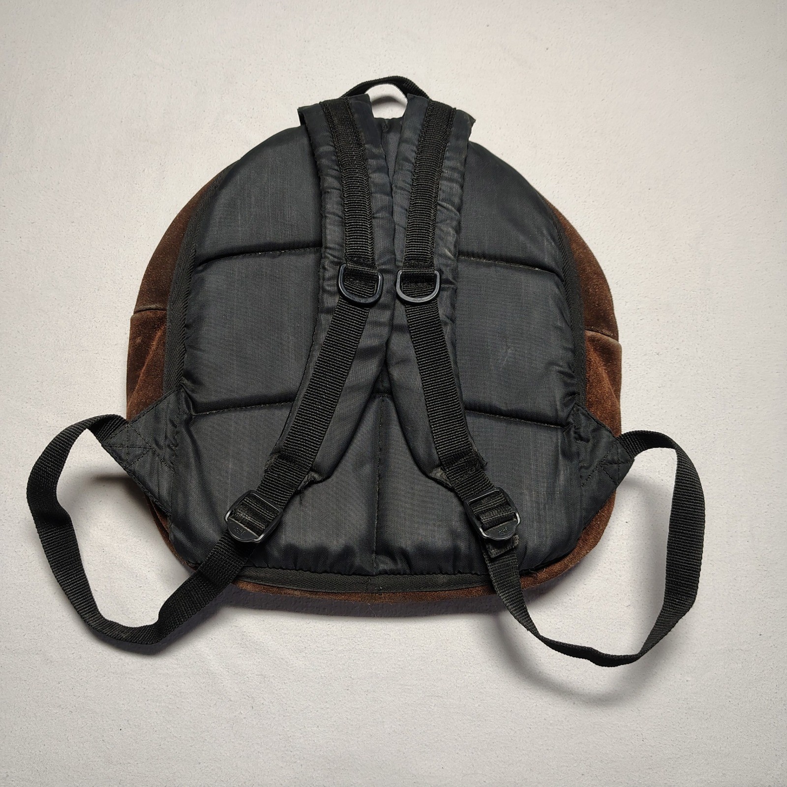 High Sierra Mens Small Backpack OS Brown Suede Leather Vintage Gorpcore Rugged