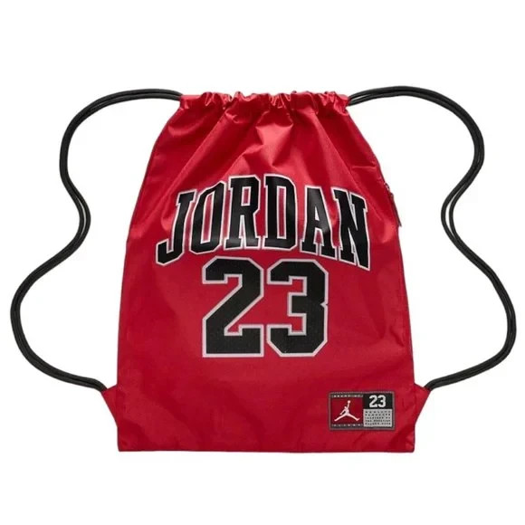Nike Air Jordan 23 Bulls Jersey Gym Sack Backpack Bred Red / Black 9A0757-R78