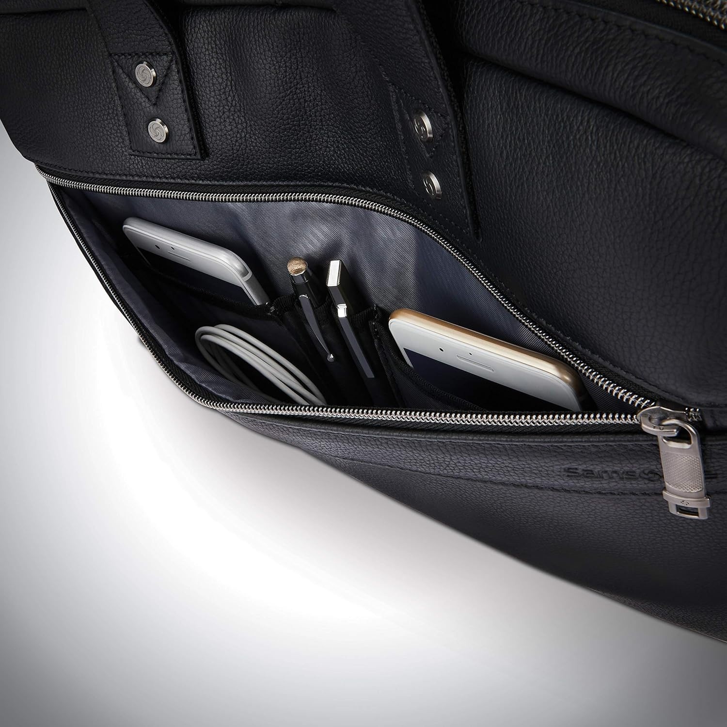 Classic Leather Slim Brief, Black, One Size