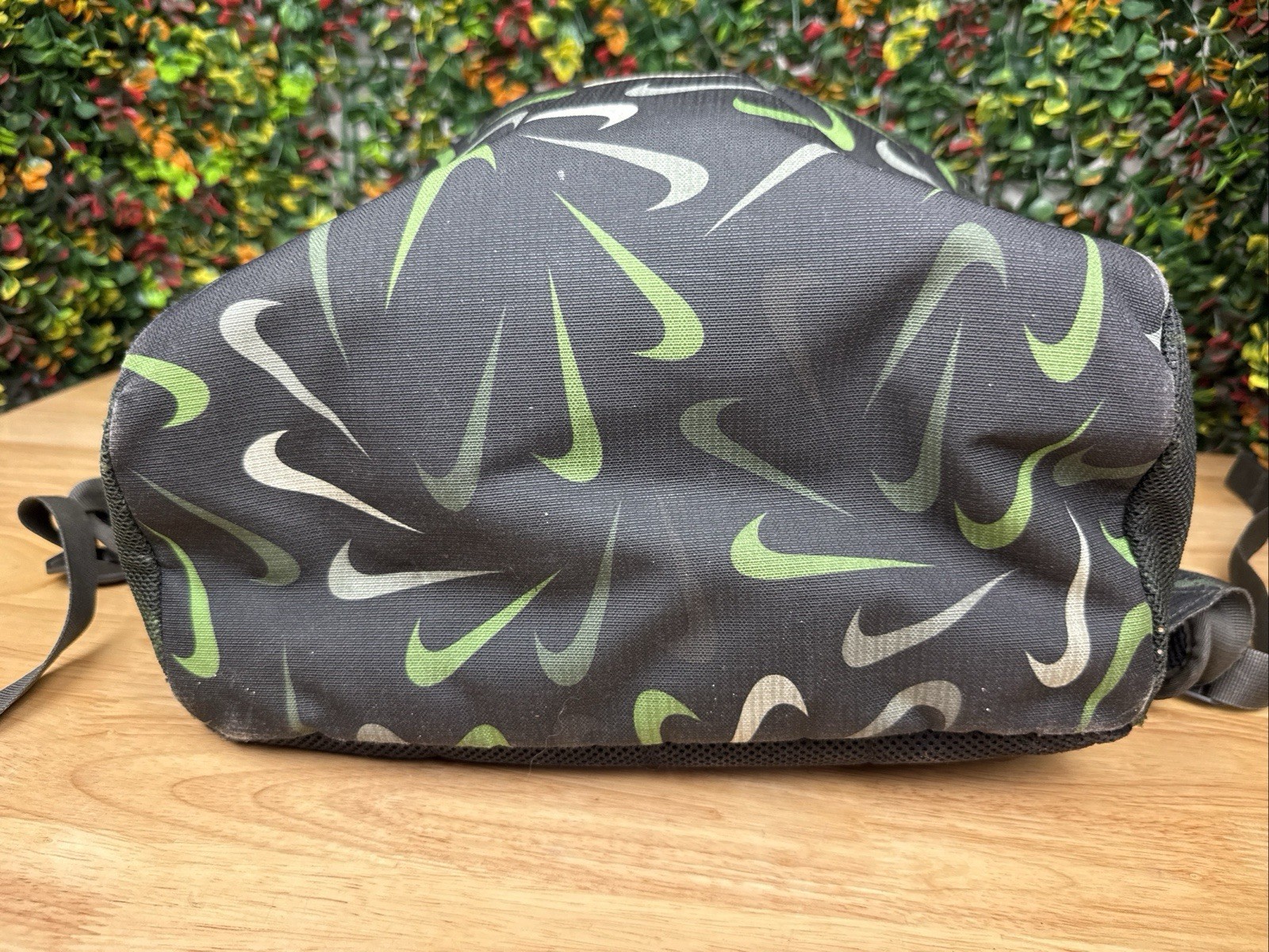 Nike Brasilia AOP All Over Print Training Backpack XLBlack Green Book Bag DM2367