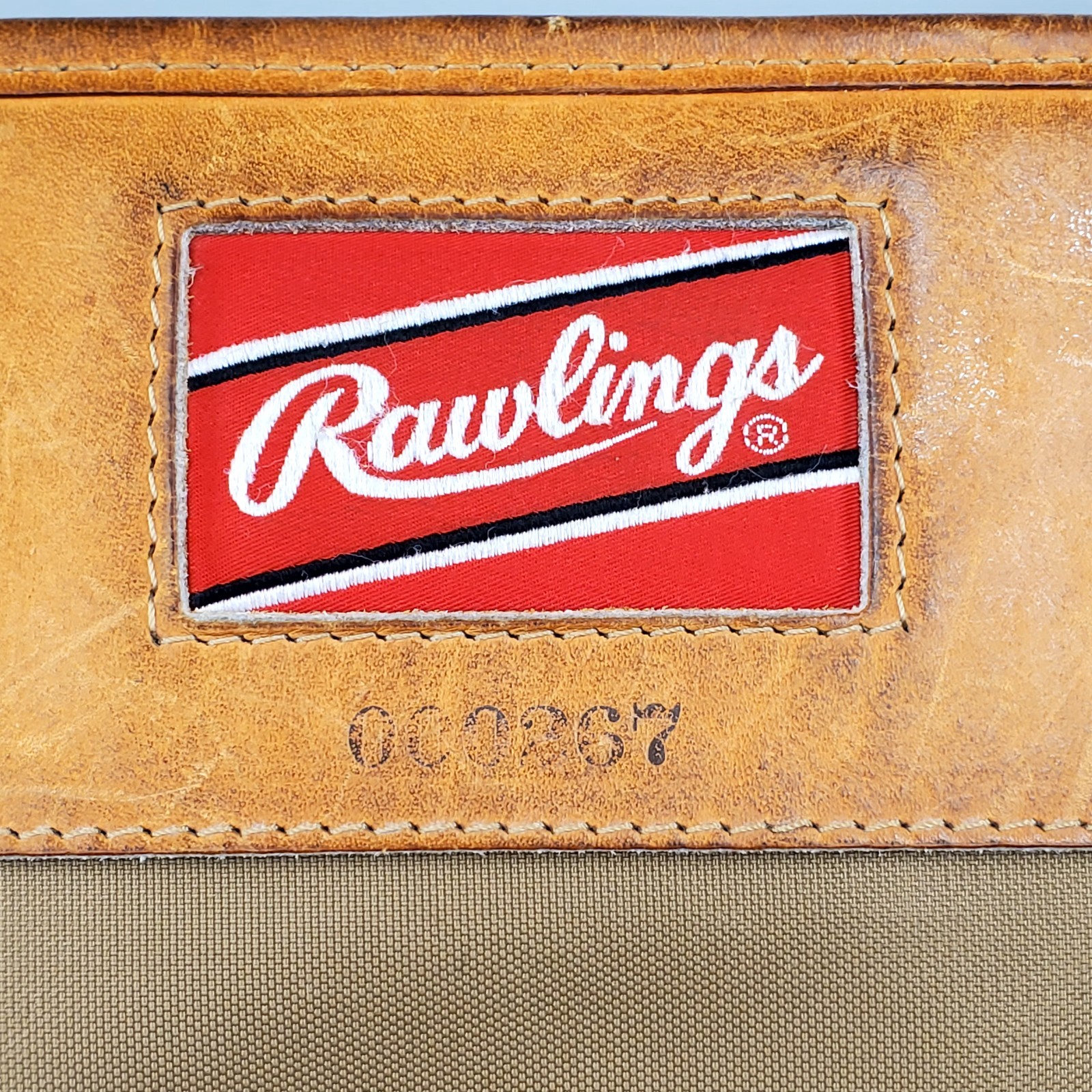 Vintage Rawlings Baseball Glove Leather Numbered Briefcase Messenger Bag RARE