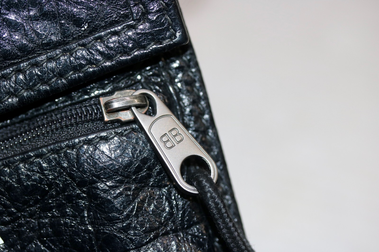 Balenciaga Men’s Explorer Small Pouch Crossbody Bag Black Arena Lambskin Leather