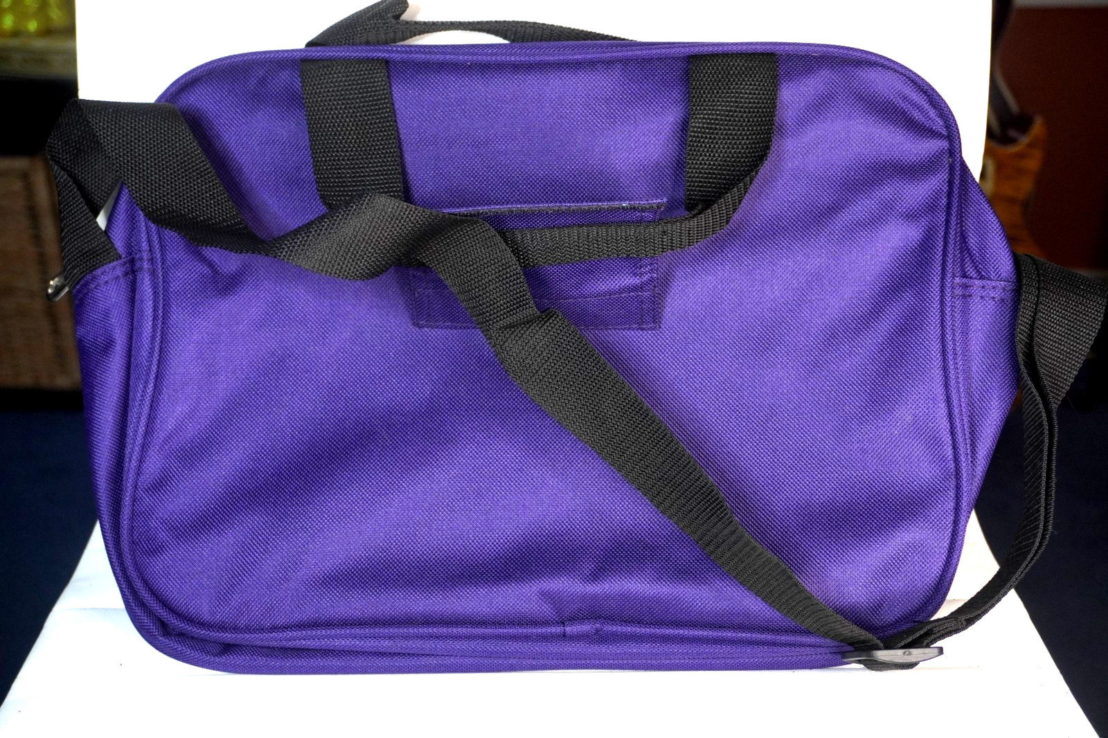 Chaps Carry Bag (TWO SIDED) Purple and Grey in Color