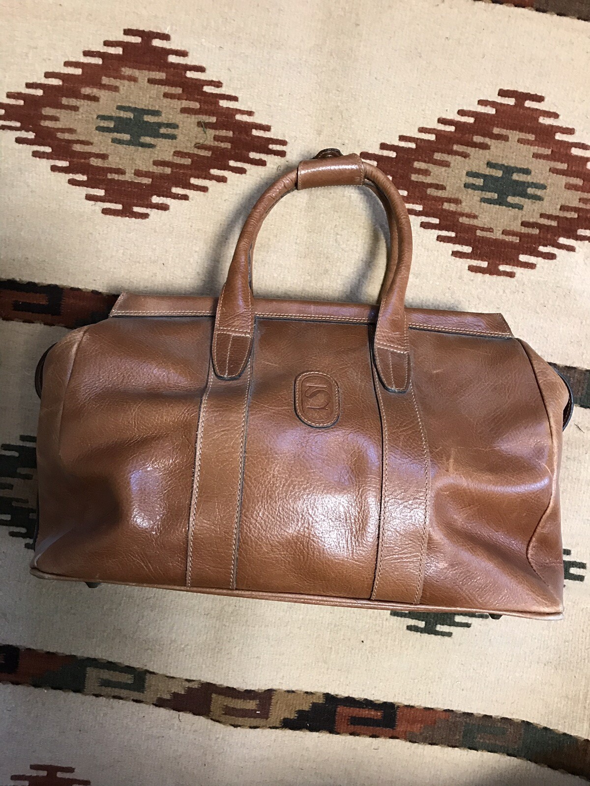 Leather Duffle Bag Spain Spanish Leather Matias Salva 16″ by 18″