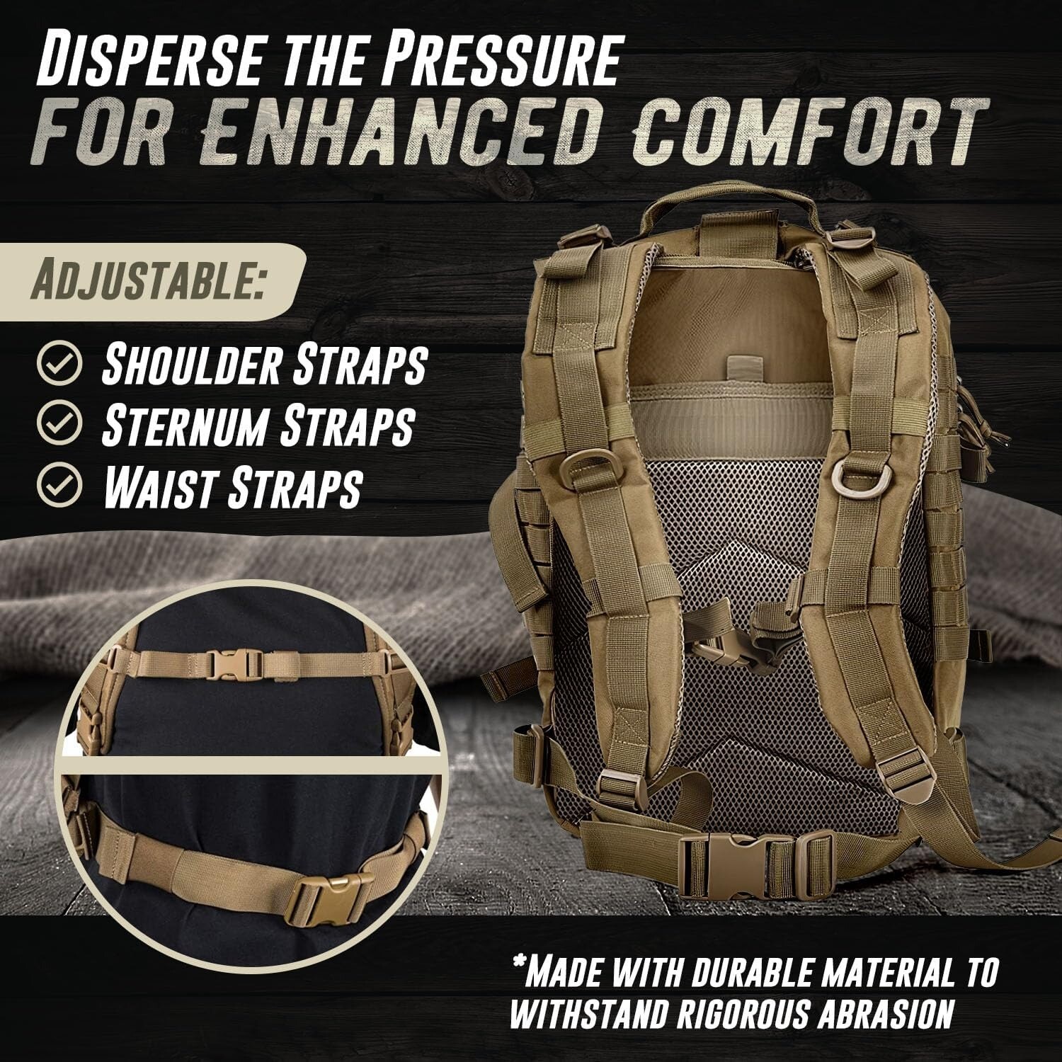 45L Military Tactical Backpack Large Army 3 Day Assault Pack Molle Bugout Bag US