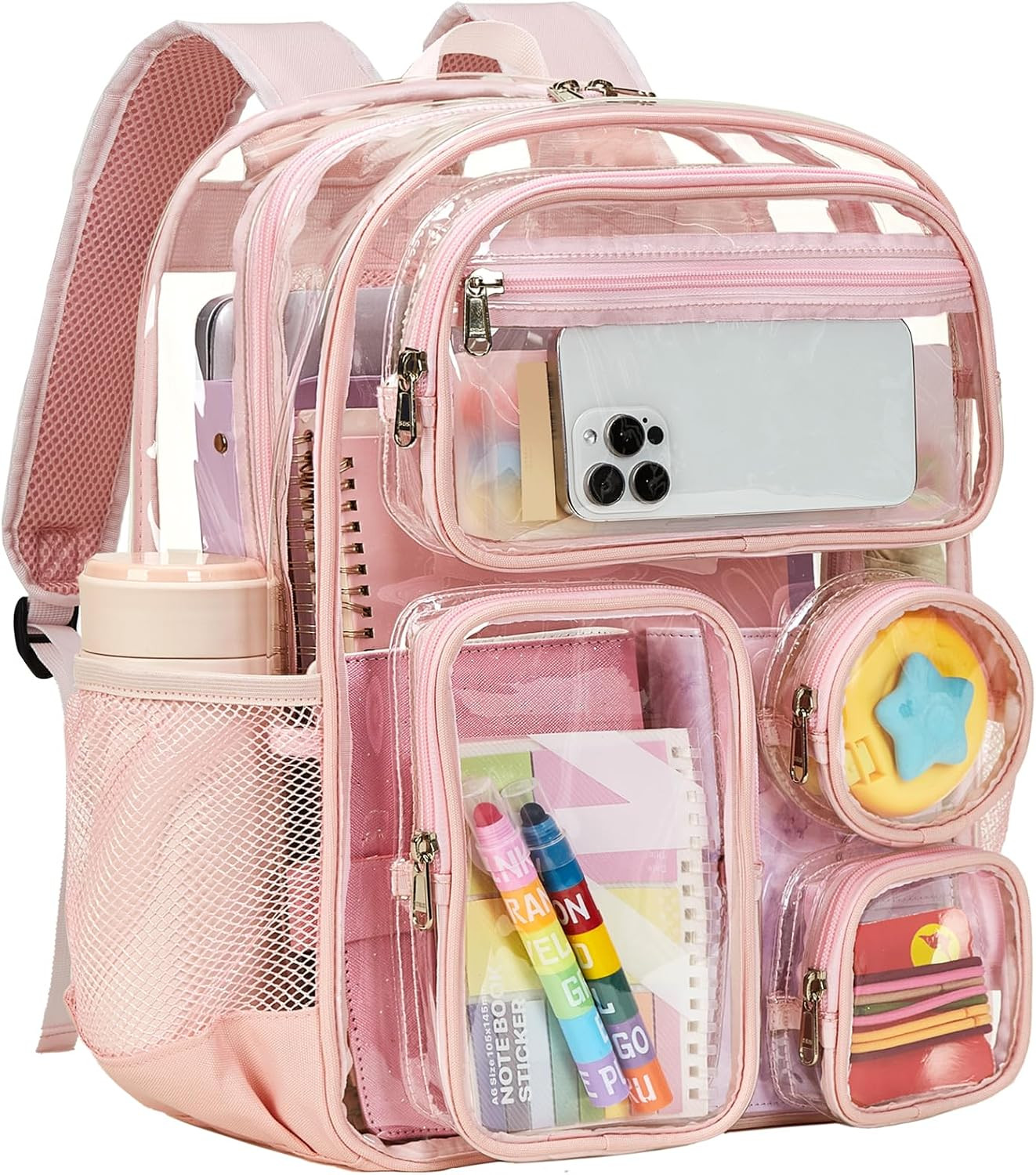 Clear Backpack Heavy Duty – Clear Backpacks for School Large Transparent Bookbag