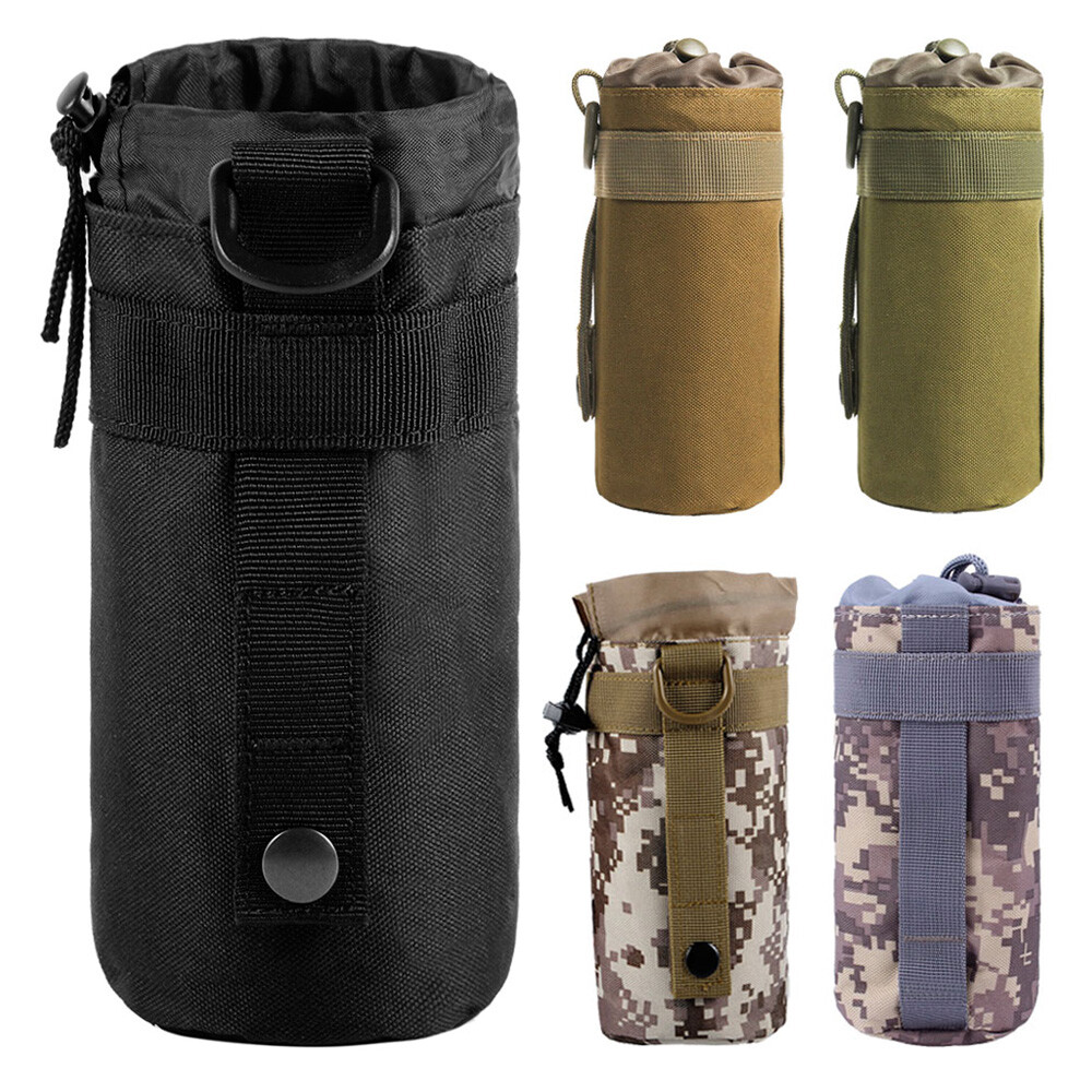 Tactical Molle Water Bottle Pouch Outdoor Hunting Camping Bags for Backpack Belt