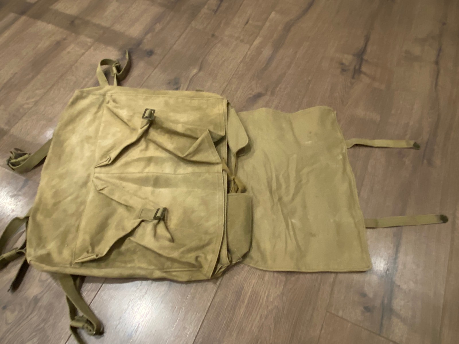 OLD VINTAGE UNKNOWN SOLDIER BACKPACK BAG ARMY MILITARY #0504