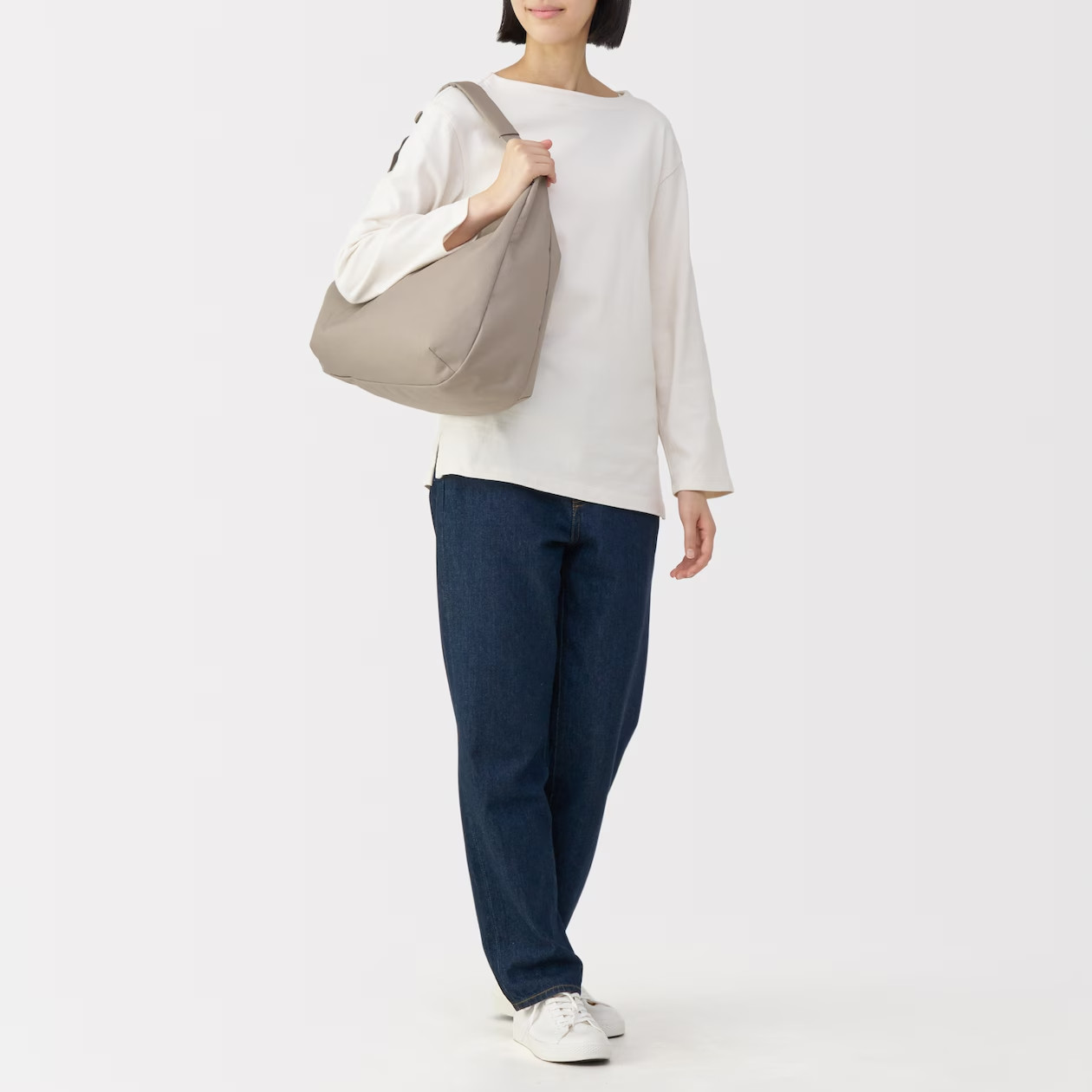 MUJI Water-Repellent 2-Way Shoulder Bag 17-Litter Sling Crossbody Unisex NWT