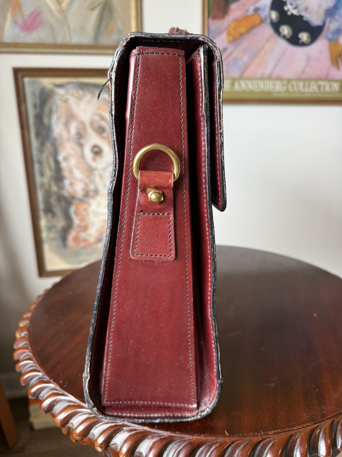SCHLESINGER BROTHERS Cordovan Heavy Leather Briefcase / Lawyer Bag – USA